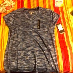 Beverly Hills polo club black white and blue blouse size m